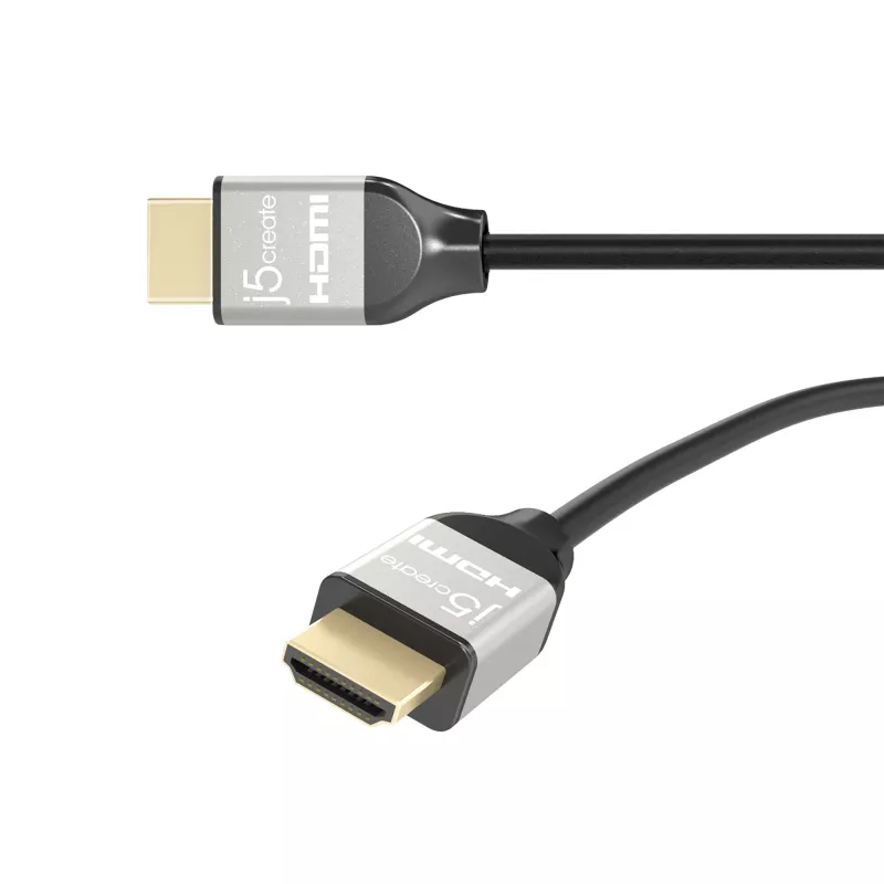 j5create JDC52 HDMI laidas Ultra HD 4K, juodai pilkas, 2 m