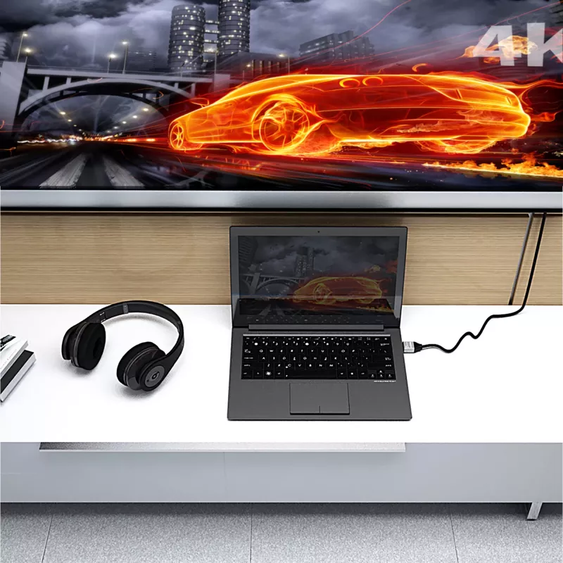 j5create JDC52 HDMI laidas Ultra HD 4K, juodai pilkas, 2 m