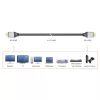 j5create JDC52 HDMI laidas Ultra HD 4K, juodai pilkas, 2 m