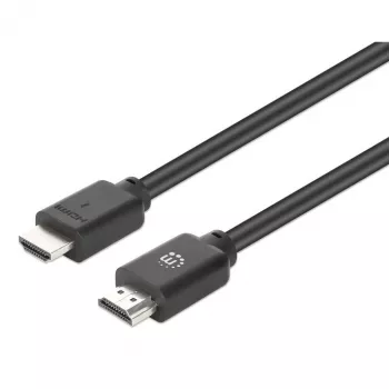 Manhattan HDMI 4K@60Hz laidas su Ethernet, 22,5 m, tinka VISIEMS 4K ir 1080p/HD naudojimams – atnaujinkite dabar arba turėkite parengtį, kai prireiks, Vyriškas į Vyrišką, Juodas, Ultra HD 4k x 2k, Viso gyvenimo garantija, Premium High Speed