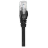 Intellinet Network Patch Cable, Cat6, 5m, Juoda, CCA, U/UTP, PVC, RJ45, Auksuoti kontaktai, Su apsauga nuo užkabinimo, Su boot, Viso gyvenimo garantija