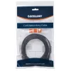 Intellinet Network Patch Cable, Cat6, 5m, Juoda, CCA, U/UTP, PVC, RJ45, Auksuoti kontaktai, Su apsauga nuo užkabinimo, Su boot, Viso gyvenimo garantija