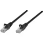 Intellinet Network Patch Cable, Cat6, 5m, Juoda, CCA, U/UTP, PVC, RJ45, Auksuoti kontaktai, Su apsauga nuo užkabinimo, Su boot, Viso gyvenimo garantija
