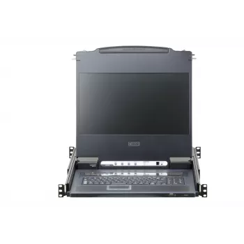 ATEN CL6708MW konsolinė spinta 43,9 cm (17,3 colio) 1920 x 1080 pikselių Metalinė, Plastikinė Juoda 1U