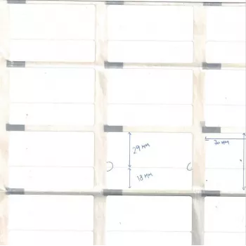 Capture 35000771 termoetikečių ritinys, balta