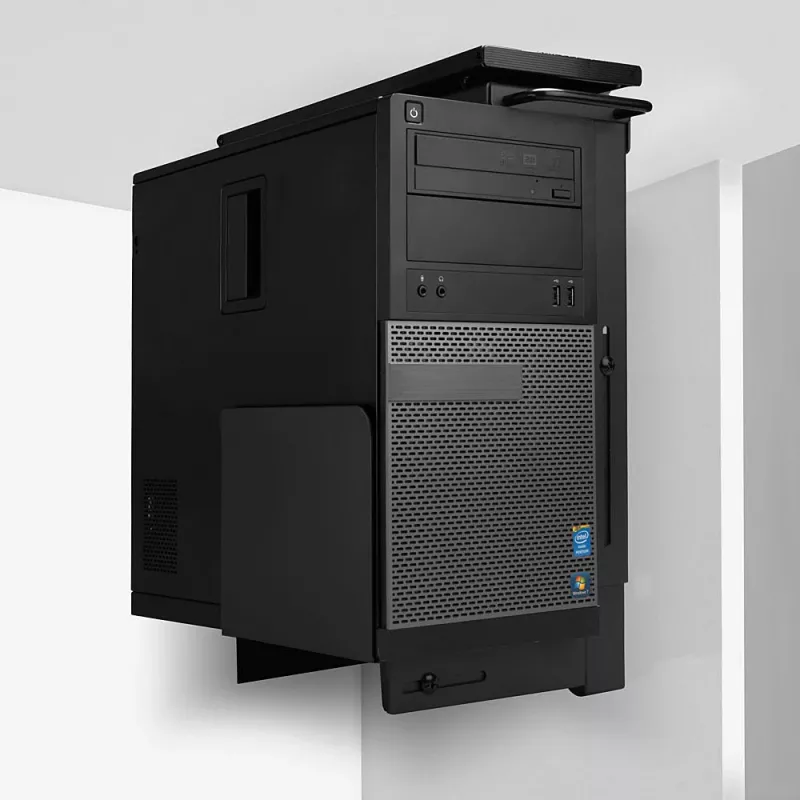 Lindy Sliding Under Desk PC Holder – po stalu montuojamas CPU laikiklis su ištraukimo ir pasukimo mechanizmu