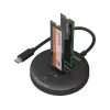 Sandberg USB3.2 Cloner Dock NVMe M.2 SSD, juoda, 20 Gbit/s