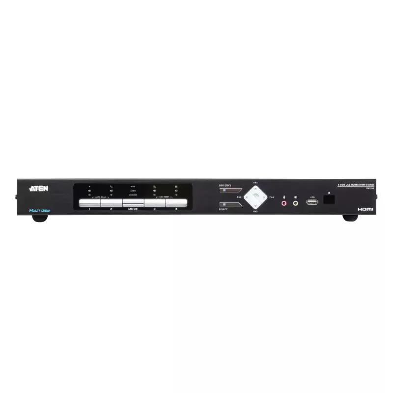 ATEN CM1284 4 prievadų USB HDMI kelių vaizdų KVMP jungiklis