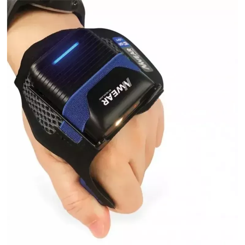 Nešiojamas brūkšninių kodų skaitytuvas Newland WD2 — 1D/2D CMOS, Bluetooth & USB, IP65, 80 m nuotolis, įmontuota Li‑Ion baterija, 43 g