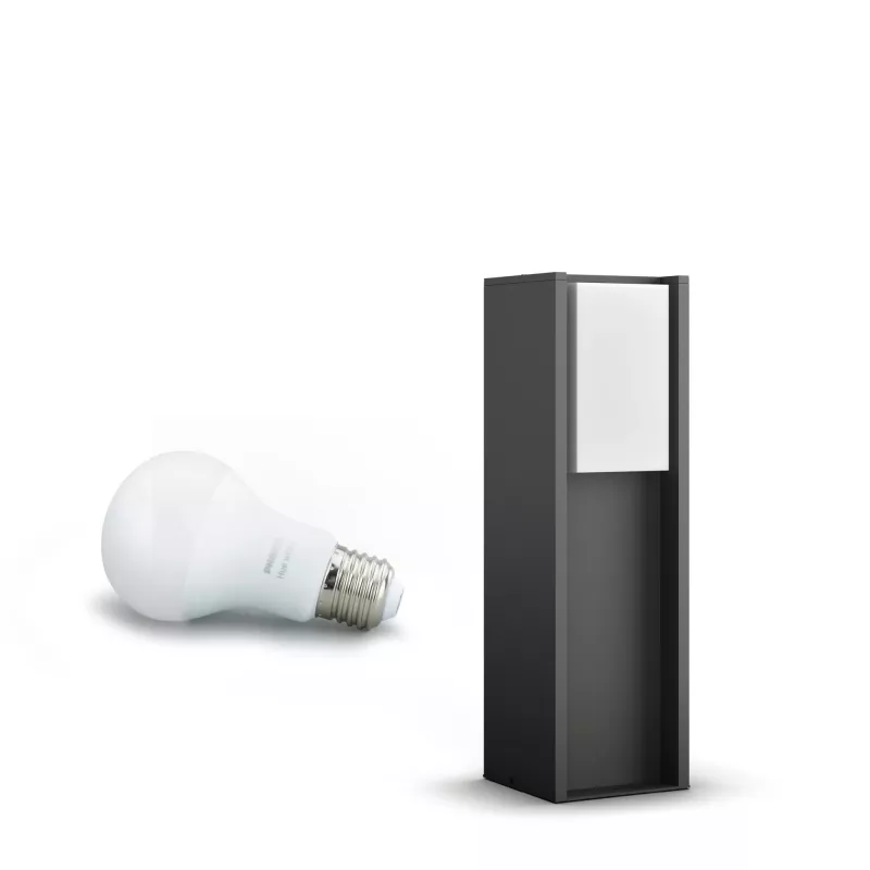 Philips Hue White Turaco lauko stulpinis šviestuvas, antracitas