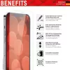 Displex apsauginis stiklas (10H), skirtas Apple iPhone XR/11, Eco montavimo rėmelis, grūdintas stiklas, atsparus įbrėžimams, draugiškas dėklui