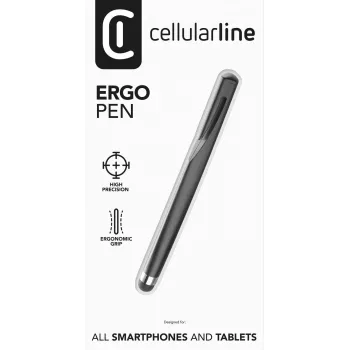Cellularline Ergo Pen Universal – universalus liečiamojo ekrano rašiklis su ergonomiška rankena