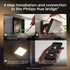 Philips Hue White Welcome Floodlight lauko prožektorius, 20.5 W LED, 220–240 V įvadas, 24 V šviestuvas, juodas, 160×220×153 mm
