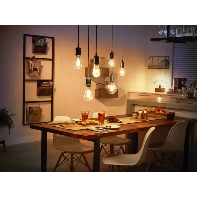 Philips Hue A60 – E27 išmanioji lemputė, Bluetooth/Zigbee, balta, LED, 8 W