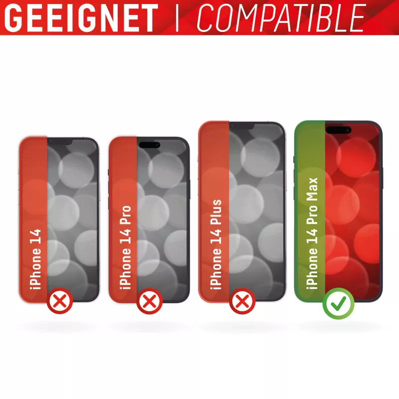 Displex Smart Glass (9H) apsauginis stiklas Apple iPhone 14 Pro Max, su montavimo lipdukais, nedūžtantis, itin plonas, nematomas