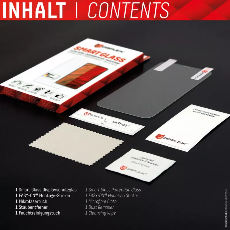 Displex Smart Glass (9H) apsauginis stiklas Apple iPhone 14 Pro Max, su montavimo lipdukais, nedūžtantis, itin plonas, nematomas