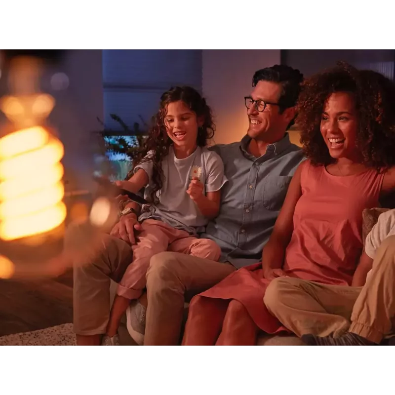Išmanioji lemputė Philips ST64 Edison E27 Bluetooth/Zigbee, 7 W, permatoma, 60×135 mm