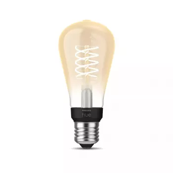 Išmanioji lemputė Philips ST64 Edison E27 Bluetooth/Zigbee, 7 W, permatoma, 60×135 mm