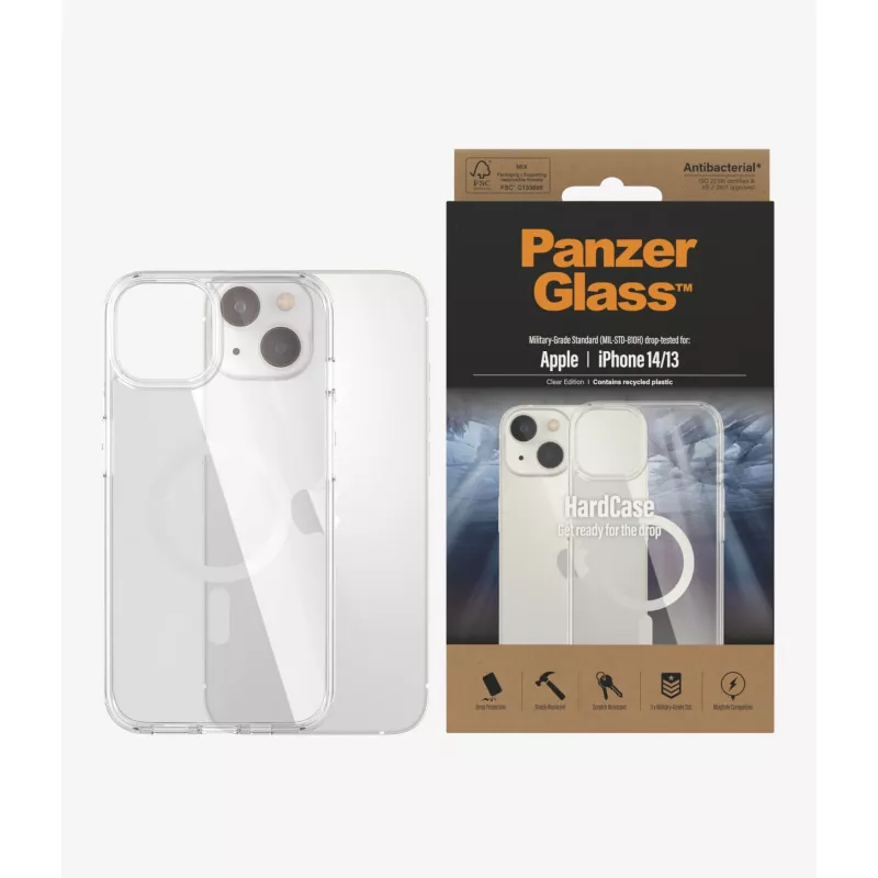 PanzerGlass HardCase MagSafe permatomas telefono dėklas 15,5 cm (6,1 col.)