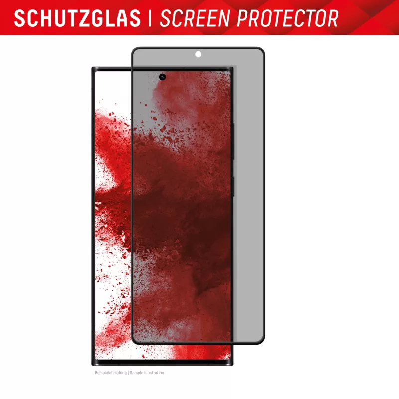 Displex privatumo apsauginis stiklas (10H) Samsung Galaxy S23 Ultra, su Eco tvirtinimo rėmeliu