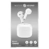 „cellular line“ Music Sound SWAG belaidės ausinės (kapsulės formos, TWS, baltos)