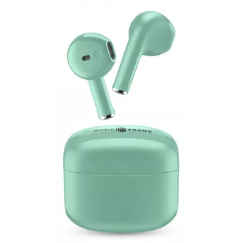 Cellular Line Music Sound SWAG belaidės ausinės (TWS, kapsulės formos, žalios)