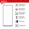 Displex Full Cover ekrano apsauginis stiklas (10H), skirtas Samsung Galaxy A54 5G, su EASY-ON® Eco montavimo rėmeliu