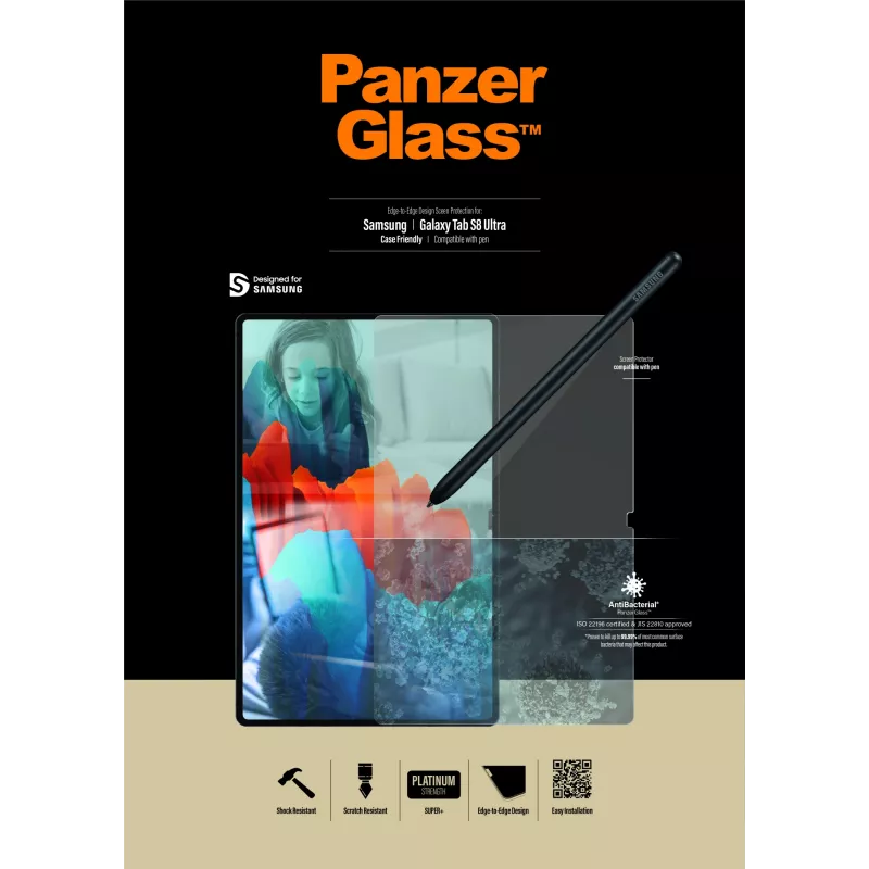 PanzerGlass ® Ekrano apsauga Samsung Galaxy Tab S8 Ultra | S9 Ultra | Ultra-Wide Fit