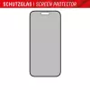 Displex privatumo ekrano apsauginis stiklas (10H), skirtas Apple iPhone 15/15 Pro, su Eco montavimo rėmeliu