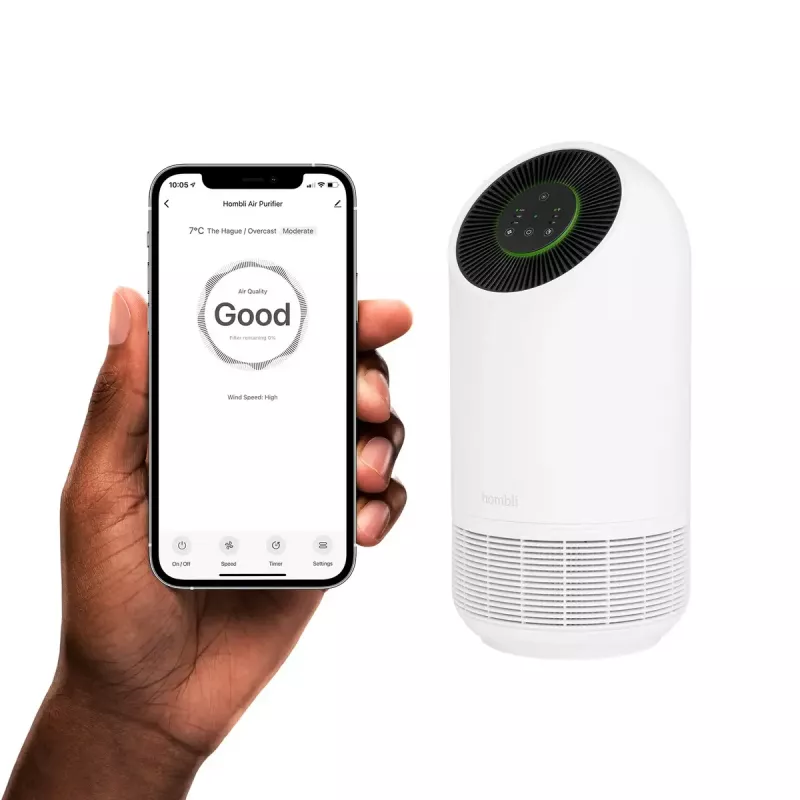 Oro valytuvas Hombli Smart Air Purifier Avanca International BV, 30 dB, baltas/juodas