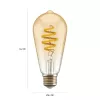 Išmanioji lemputė Hombli HBEB-0212 Wi-Fi 5,5 W, auksinė, A–G energijos klasė, Ø61×142 mm