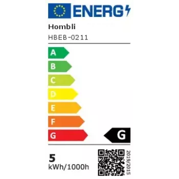 Išmanioji lemputė Avanca International BV Hombli HBEB-0211, Wi-Fi, 5,5 W, pilka, A19 (6,1×14,2 cm)