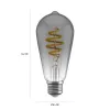 Išmanioji lemputė Avanca International BV Hombli HBEB-0211, Wi-Fi, 5,5 W, pilka, A19 (6,1×14,2 cm)