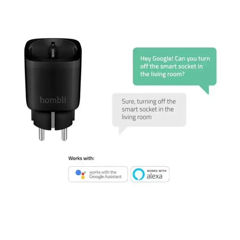 Išmanusis kištukas Avanca International BV Hombli Smart Socket EU Black