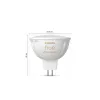 Prožektorius Philips Hue White Ambience MR16, GU53, 5,1 W, Bluetooth / Zigbee