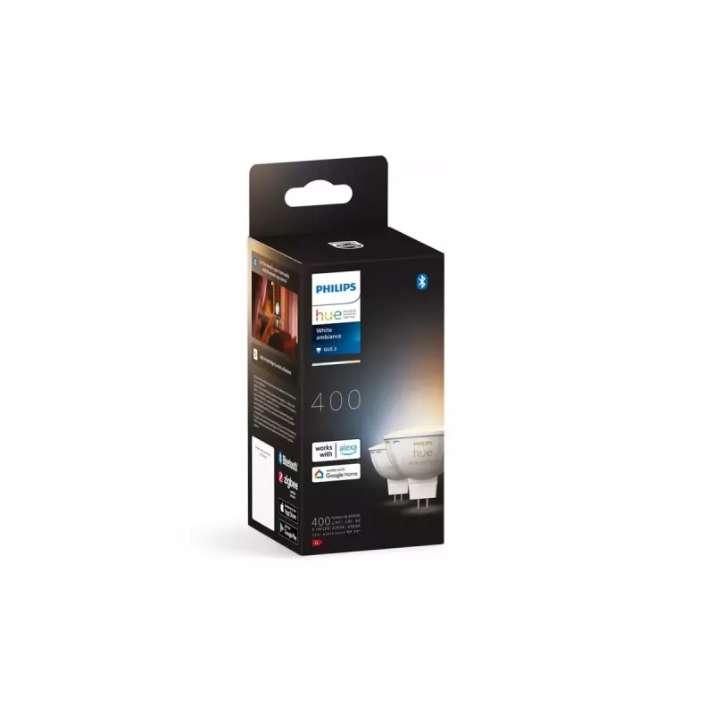 Prožektorius Philips Hue White Ambience MR16, GU53, 5,1 W, Bluetooth / Zigbee
