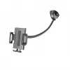 Sourcing Cellularline Hug Flexi XL universalus laikiklis su siurbtuku mobiliesiems telefonams, juodas/pilkas