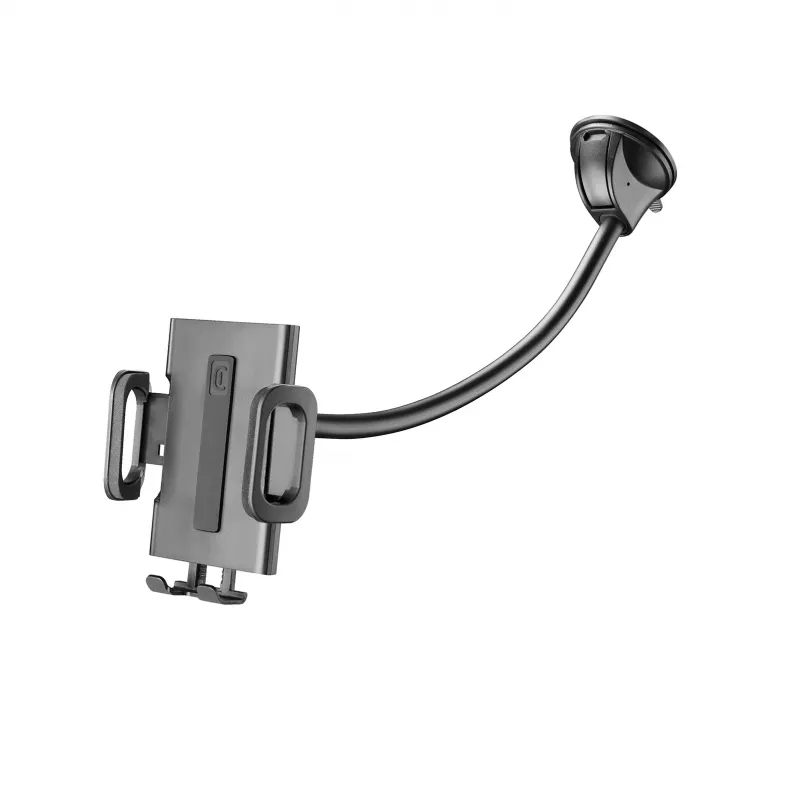 Sourcing Cellularline Hug Flexi XL universalus laikiklis su siurbtuku mobiliesiems telefonams, juodas/pilkas