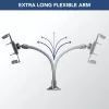 Sourcing Cellularline Hug Flexi XL universalus laikiklis su siurbtuku mobiliesiems telefonams, juodas/pilkas