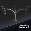 Sourcing Cellularline Hug Flexi XL universalus laikiklis su siurbtuku mobiliesiems telefonams, juodas/pilkas