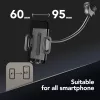 Sourcing Cellularline Hug Flexi XL universalus laikiklis su siurbtuku mobiliesiems telefonams, juodas/pilkas