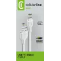Maitinimo laidas Cellularline 120cm USB-C USB A baltas