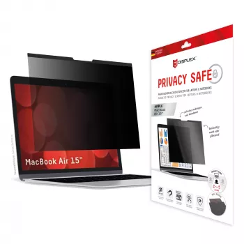 Displex PRIVACY SAFE magnetinis dvipusis privatumo filtras, skirtas MacBook Air 15 colių, matinis, 5H