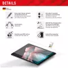 Displex Tablet Glass (9H) Samsung Galaxy Tab A11+/A9+ su Eco montavimo rėmeliu, nedūžtantis
