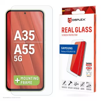 Displex Screen Protector (10H) Samsung Galaxy A35/A55 5G, Eco Mounting Frame, atsparus įbrėžimams