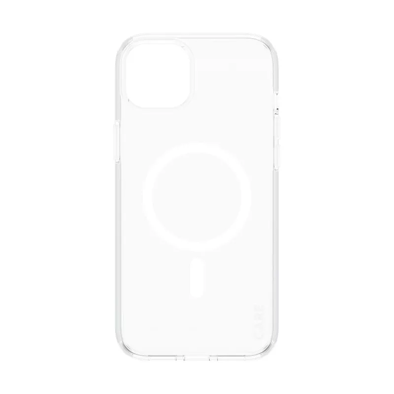 PanzerGlass CARE™ by ® Urban Combat dėklas iPhone 15 Plus permatomas su balta MagSafe