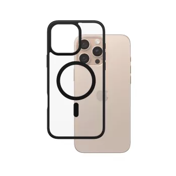 PanzerGlass HardCase Skaidrus su Juodu Rėmeliu ir MagSafe iPhone 16 Pro Max