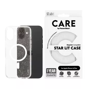 PanzerGlass CARE™ by ® Urban Combat Case Star Lit su White MagSafe, iPhone 16 Plus