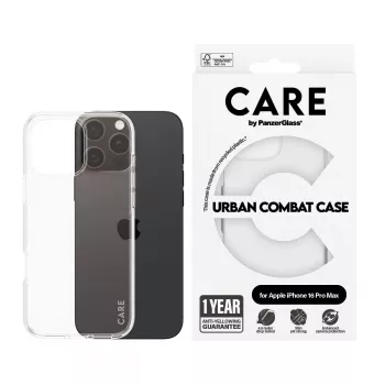 PanzerGlass CARE by ® Flagship Case Transparent Urban Combat iPhone '24 6.9 colio Pro