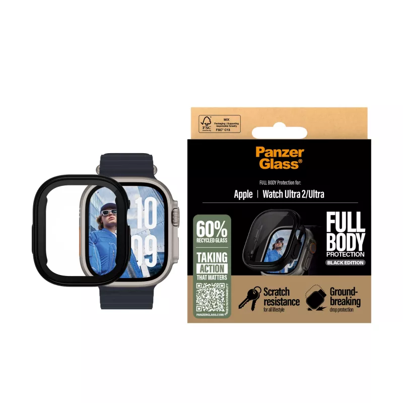 PanzerGlass ® Dėklas Full Body Black Apple Watch Ultra 3 | Ultra 2 | Ultra | 49mm